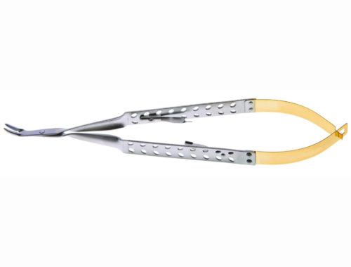 Model PCF-N-TCL-C Needle Holder, Castro #3, Curved Carbide Jaws (6%22-15.2 cm), Spring Stainless Steel
